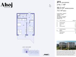 Продажа новой квартиры 2+кк/Л, Modřany, Прага 4